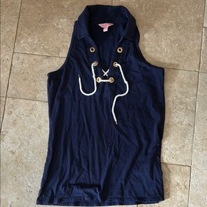 Lilly Pulitzer Navy Sleeveless Top